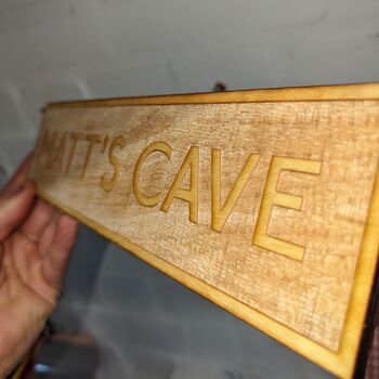 Personalised Wooden Name Sign Post, 3 of 6