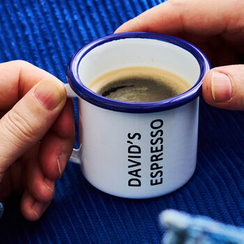 Enamel Personalised Espresso Mug, 3 of 3