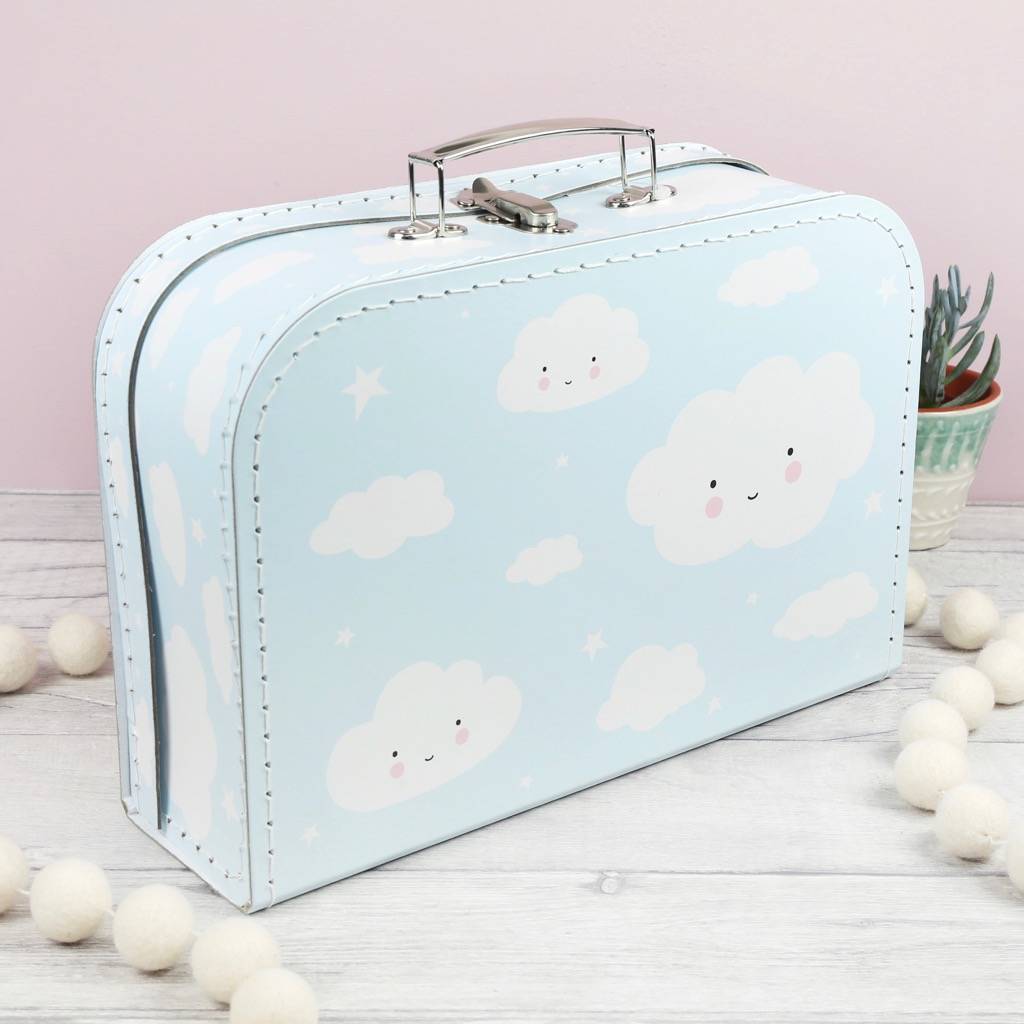 cute cloud suitcase by lisa angel