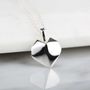 Stunning Silver Origami Heart Necklace, thumbnail 1 of 7