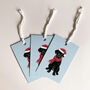 Festive Black Labrador Christmas Wrapping Paper, thumbnail 4 of 4