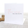 Personalised Mr And Mrs Calligraphy Wedding Card, thumbnail 2 of 4