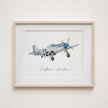 Personalised Plane Portrait, Father's Day Gift For Dad, 5 of 12