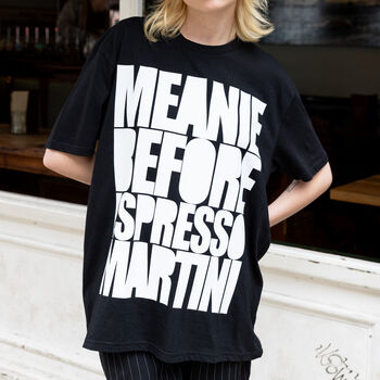 Espresso Martini Unisex Slogan T Shirt In Black, 2 of 5