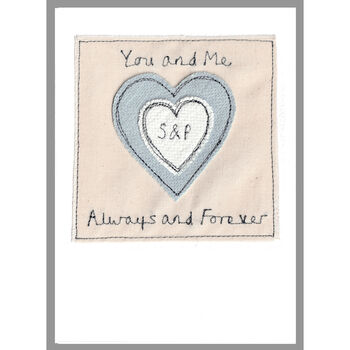 Personalised Cotton 2nd Wedding Anniversary Card, 9 of 12