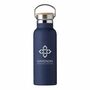 Custom Logo Bamboo Topped Insulated Water Bottle, thumbnail 4 of 8
