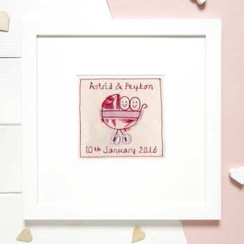 Personalised New Baby Twins Picture Gift, 9 of 12