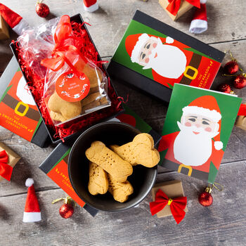 Christmas 'Santa' Luxury Dog Biscuits, 2 of 3