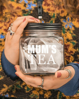 Personalised Tea Or Coffee Glass Jar, 2 of 6