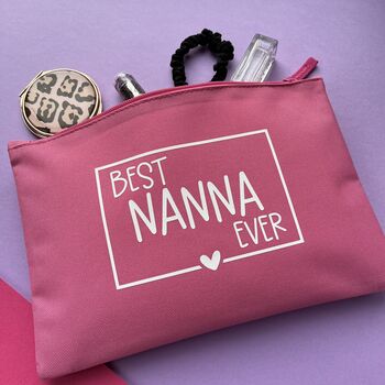 Nanny/Nanna Personalised Storage Make Up Bag, 7 of 8
