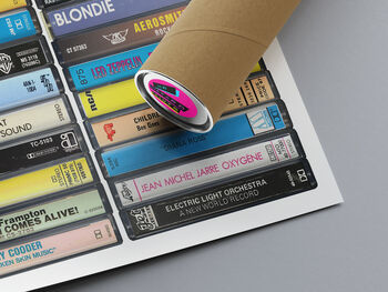 50th Birthday Print Music From 1976 Personalised, 4 of 8