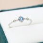 Vintage Inspired Natural Swiss Blue And Opal Ring, thumbnail 4 of 12