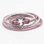 Woman's Personalised Metallic Pink Wrap Remembrance Urn Bracelet For Ashes, thumbnail 2 of 12