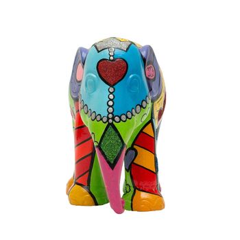 'Love' Hand Painted Limited Edition 10cm Elephant, 8 of 8