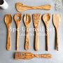 Olive Wood Spatula Or Utensil Set, thumbnail 2 of 5