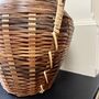 Vintage Wicker Urn Basket Vase, thumbnail 6 of 6
