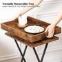 Folding Tray Table Side Table With Removable Tray, thumbnail 5 of 8