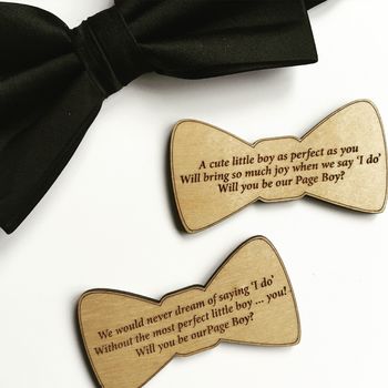 Will You Be My Page Boy Wooden Gift, 3 of 4
