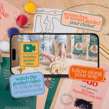 Make Your Own Superhero Wooden Craft Kit For Kids, 2 of 6