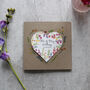 Personalised Wedding Wildflower Seed Heart Card, thumbnail 5 of 7