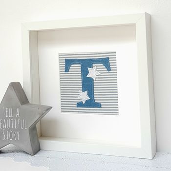Personalised New Baby Fabric Initial Gift, 2 of 6