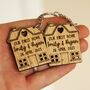 Personalised New Home Keyring – “Home Sweet Home / Our First Home / My New Home” Couples Gift, thumbnail 2 of 4