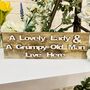 Lady And Grumpy Old Man Sign Mum And Dad Reclaimed Wood, thumbnail 1 of 6