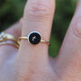 Initial Coin Signet Ring In Solid 9ct Gold, thumbnail 3 of 5