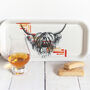 Highland Coo Watercolour Snack Tray, thumbnail 4 of 4