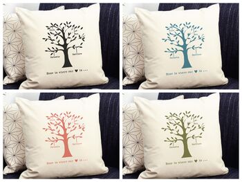 Personalised Family Tree Cushion Cover, 2 of 12