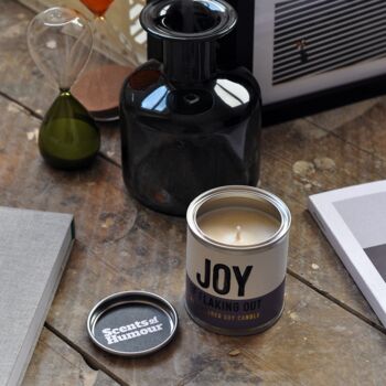 'Joy Of Flaking Out' Chocolate Scented Candle, 4 of 7