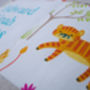 Jungle Name And Date Cushion, thumbnail 4 of 6