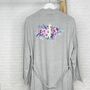 Modern Floral And Gold Personalised Dressing Gown, thumbnail 1 of 6