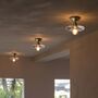 Classic Ribbed Glass Ceiling Light, thumbnail 3 of 6