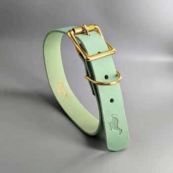 Personalised Luxury Leather Dog Collar, 7 of 12