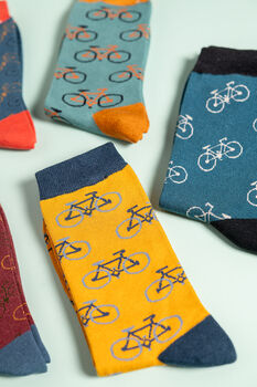 Cycling Bamboo Socks Letterbox Gift Set, 9 of 12
