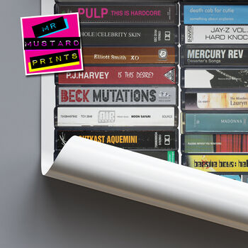 28th Birthday 1998 Music Print Personalised Gift, 5 of 9