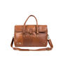 Personalised Leather Drake Strapped Weekender, thumbnail 2 of 10
