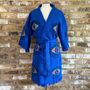 Organic Short Cotton Kimono: Blue Eye, thumbnail 3 of 4