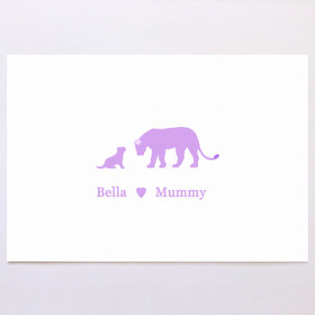 Personalised Lion Family Print, 7 of 8