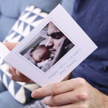 Personalised First Father's Day Photo Card, 7 of 7