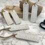 Hand Crafted White Clay Gift Tags, thumbnail 1 of 2
