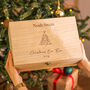 Personalised Christmas Eve Tree Keepsake Box Gift For Boy Or Girls Room Decoration, thumbnail 1 of 4