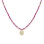 Artemis Pink Gemstone Necklace, thumbnail 2 of 4