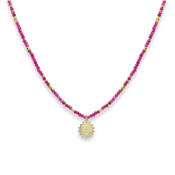 Artemis Pink Gemstone Necklace, 2 of 4