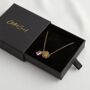 Custom Birth Flower And Gemstone Necklace, thumbnail 2 of 7