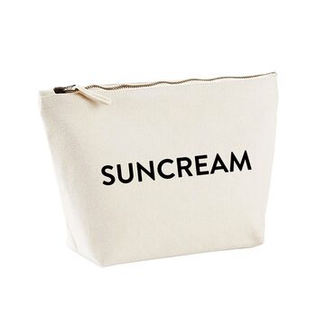 Suncream Storage Zipped Pouch Travel Bag, 4 of 4
