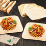 Bamboo Cutlery Set With Bamboo Plates And Pouches, thumbnail 11 of 12