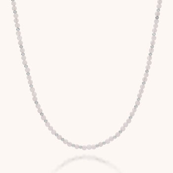 Jewel Bead Rainbow Moonstone Necklace, 7 of 8