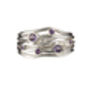 Silver Or Gold Gemstone Ripple Ring, thumbnail 3 of 7